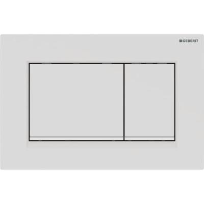 Geberit kumanda kapağı Sigma30, 2 kademeli deşarj için: mat beyaz, temizliği kolay kaplamalı, beyaz - 1