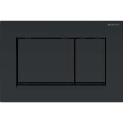 Geberit kumanda kapağı Sigma30, 2 kademeli deşarj için: mat siyah, temizliği kolay kaplamalı, siyah - GEBERİT