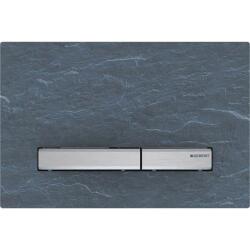 Geberit kumanda kapağı Sigma50, 2 kademeli deşarj için, metal rengi krom: krom, arduvaz - GEBERİT