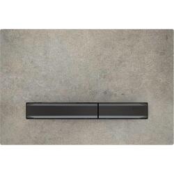 Geberit kumanda kapağı Sigma50, 2 kademeli deşarj için, metal rengi siyah krom: siyah krom, beton görünümü - GEBERİT