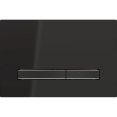 Geberit kumanda kapağı Sigma50, 2 kademeli deşarj için, metal rengi siyah krom: siyah krom, siyah - 1