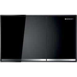 Geberit kumanda kapağı Sigma60, 2 kademeli deşarj için, hemyüz: siyah, aynalı, parlak krom - GEBERİT