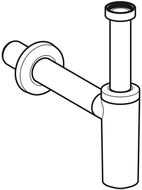 Geberit Lavabo için Geberit Sifon, Yatay Çıkış - 151034211 - 2