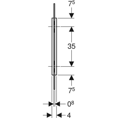 Geberit pisuvar bölme paneli: Antrasit - 4