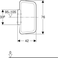 Geberit pisuvar bölme paneli: Beyaz - 3