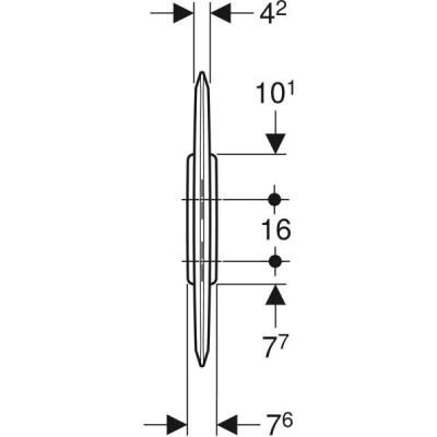 Geberit pisuvar bölme paneli: Beyaz - 4