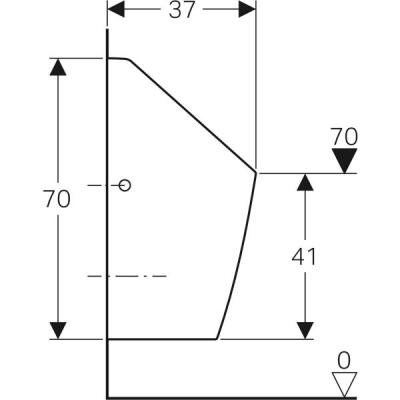 Geberit pisuvar Selva, susuz: Beyaz - 4