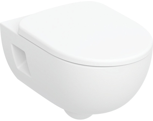 Geberit Selnova Taharet Fonksiyonlu Asma Klozet Seti, Alçak Tip, Kısmen Kapalı Form, Rimfree, Klozet Kapaklı - 503022001 - 1