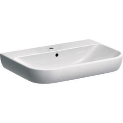Geberit Smyle lavabo: B=70cm, T=48cm, Batarya deliği=Orta, Taşma deliği=Görünür, Beyaz - GEBERİT