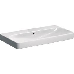 Geberit Smyle Square lavabo: B=90cm, T=48cm, Batarya deliği=Yok, Taşma deliği=Görünür, Beyaz - GEBERİT