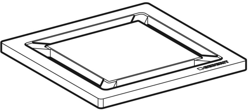 Geberit Cleanpoint Yer Süzgeci Izgarası, Köşeli, 8 X 8 Cm - 154312001 - 2