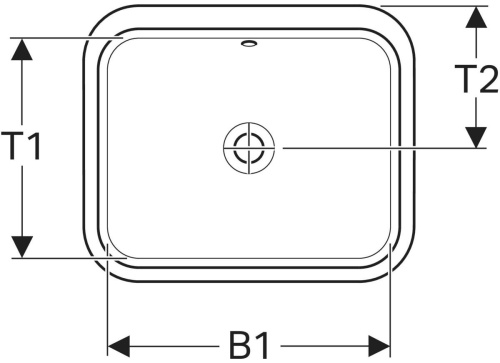 Geberit VariForm Dikdörtgen Tezgah Altı Lavabo - 505060011 - 3