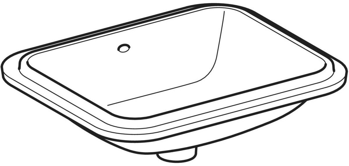 Geberit VariForm Dikdörtgen Tezgah Altı Lavabo - 500760012 - 2