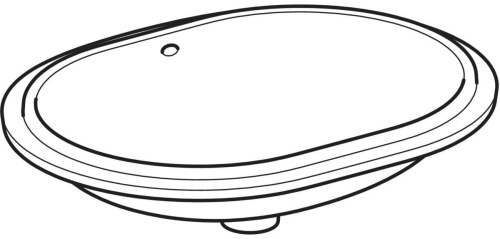 Geberit VariForm Eliptik Tezgah Altı Lavabo - 500756012 - 2