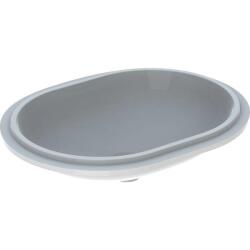 Geberit VariForm eliptik tezgah altı lavabo: T=49cm, Batarya deliği=Yok, Taşma deliği=Yok, Beyaz - 1
