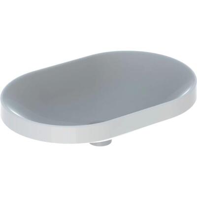 Geberit VariForm tezgah üstü lavabo: B=60cm, T=40cm, Batarya deliği=Yok, Taşma deliği=Yok, Beyaz - 1