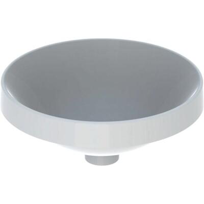 Geberit VariForm yuvarlak tezgah üstü lavabo: D=40cm, Batarya deliği=Yok, Taşma deliği=Yok, Beyaz - 1