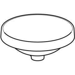 Geberit VariForm yuvarlak tezgah üstü lavabo: D=40cm, Batarya deliği=Yok, Taşma deliği=Yok, Beyaz - 2