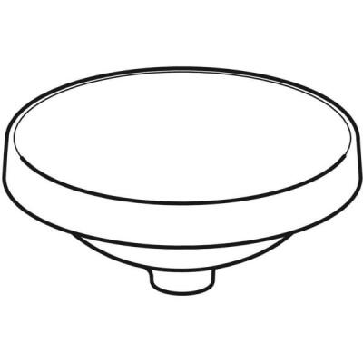 Geberit VariForm yuvarlak tezgah üstü lavabo: D=40cm, Batarya deliği=Yok, Taşma deliği=Yok, Beyaz - 2