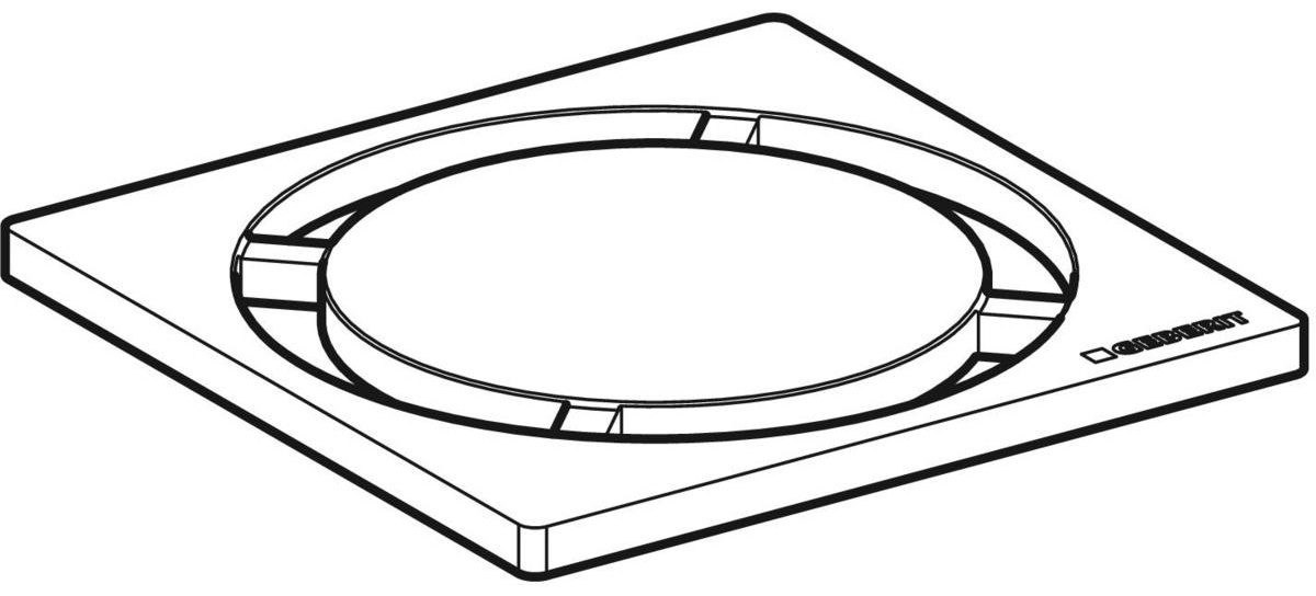 Geberit Cleanpoint Yer Süzgeci Izgarası, Yuvarlak, 8 X 8 Cm - 154311001 - 2