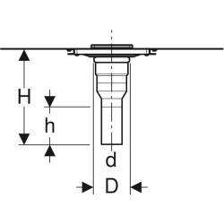 Geberit zemine entegre yer süzgeci: d=50mm - 3