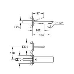 Grohe Allure 2 Delikli Lavabo BataryasıS - Boyut - 19309002 - 2