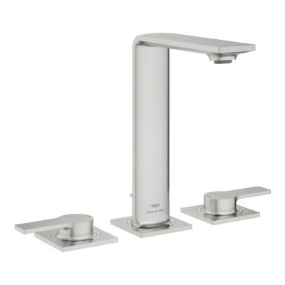 Grohe Allure 3 Delikli Ankastre Lavabo Bataryası, Paslanmaz Çelik - 20188DC1 - 1