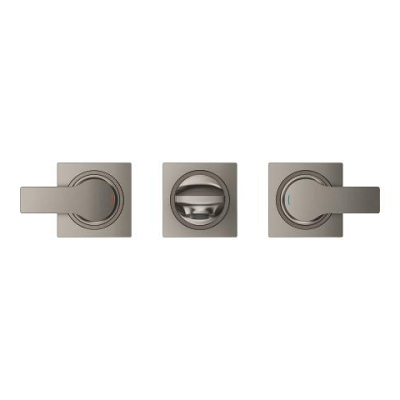 Grohe Allure 3 Delikli Ankastre Lavabo Bataryası (Sıva Üstü Grubu), Fırçalı Sert Grafit - 20189AL2 - 3
