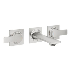 Grohe Allure 3 Delikli Ankastre Lavabo Bataryası (Sıva Üstü Grubu), Paslanmaz Çelik - 20189DC2 - 1