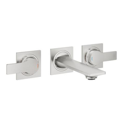Grohe Allure 3 Delikli Ankastre Lavabo Bataryası (Sıva Üstü Grubu), Paslanmaz Çelik - 20189DC2 - 1
