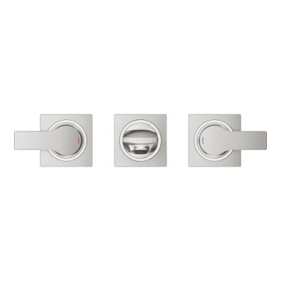 Grohe Allure 3 Delikli Ankastre Lavabo Bataryası (Sıva Üstü Grubu), Paslanmaz Çelik - 20189DC2 - 3