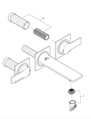 Grohe Allure 3 Delikli Lavabo Bataryası 1/2