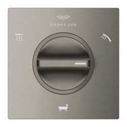 Grohe Allure 3 Yönlü Yönlendirici (Sıva Üstü Grubu), Fırçalı Sert Grafit - 19590AL1 - 3