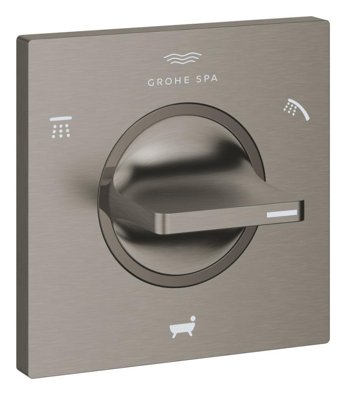 Grohe Allure 3 Yönlü Yönlendirici (Sıva Üstü Grubu), Fırçalı Sert Grafit - 19590AL1 - 1
