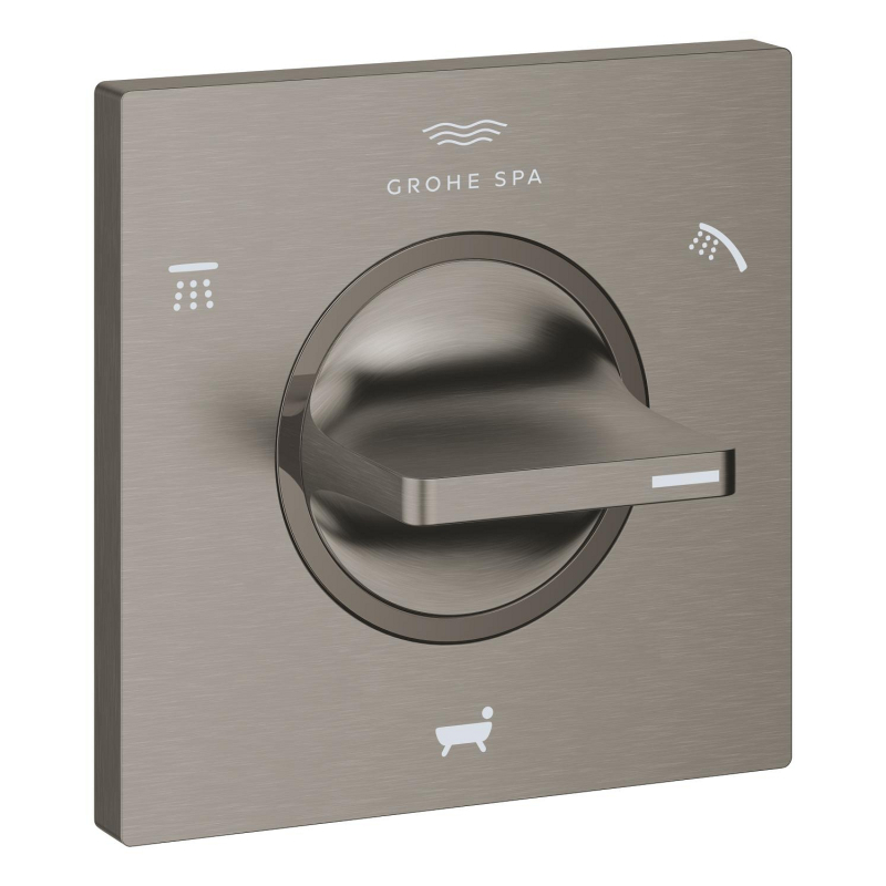 Grohe Allure 3 Yönlü Yönlendirici (Sıva Üstü Grubu), Fırçalı Sert Grafit - 19590AL1 - 2