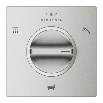 Grohe Allure 3 Yönlü Yönlendirici (Sıva Üstü Grubu), Paslanmaz Çelik - 19590DC1 - 3