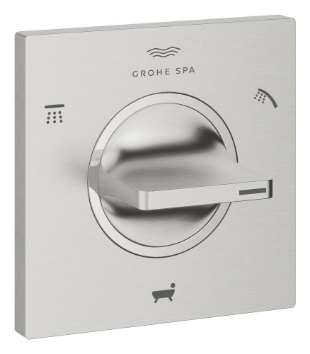 Grohe Allure 3 Yönlü Yönlendirici (Sıva Üstü Grubu), Paslanmaz Çelik - 19590DC1 - 1