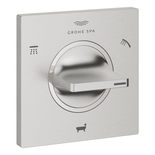 Grohe Allure 3 Yönlü Yönlendirici (Sıva Üstü Grubu), Paslanmaz Çelik - 19590DC1 - 2