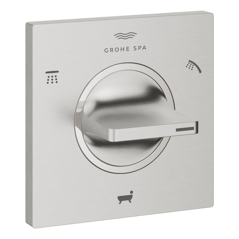 Grohe Allure 3 Yönlü Yönlendirici (Sıva Üstü Grubu), Paslanmaz Çelik - 19590DC1 - 2