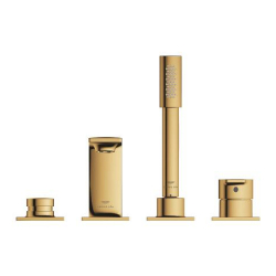 Grohe Allure 4 Delikli Ankastre Küvet Bataryası, Altın - 19316GL1 - 2