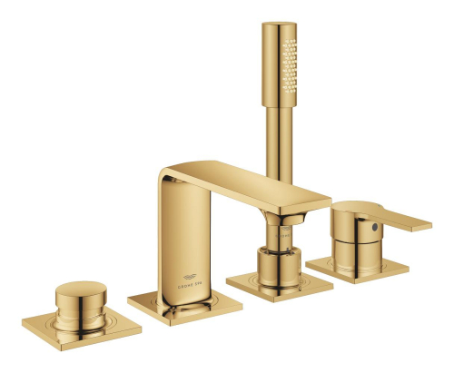 Grohe Allure 4 Delikli Ankastre Küvet Bataryası, Altın - 19316GL1 - GROHE