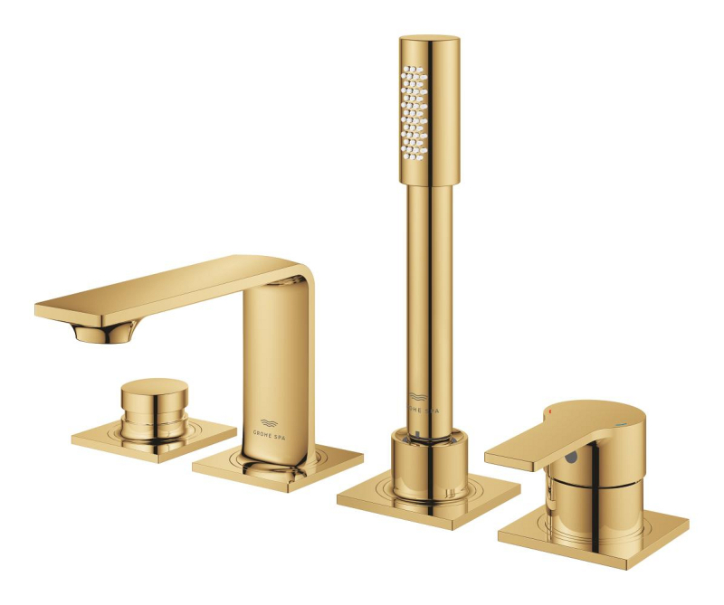 Grohe Allure 4 Delikli Ankastre Küvet Bataryası, Altın - 19316GL1 - 3