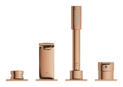 Grohe Allure 4 Delikli Ankastre Küvet Bataryası, Bakır - 19316DA1 - 2