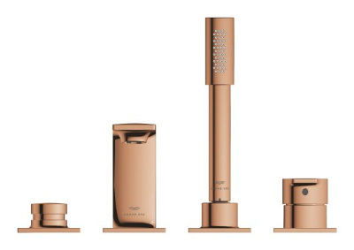 Grohe Allure 4 Delikli Ankastre Küvet Bataryası, Bakır - 19316DA1 - 2