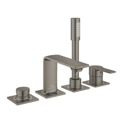 Grohe Allure 4 Delikli Ankastre Küvet Bataryası, Fırçalı Sert Grafit - 19316AL1 - 1