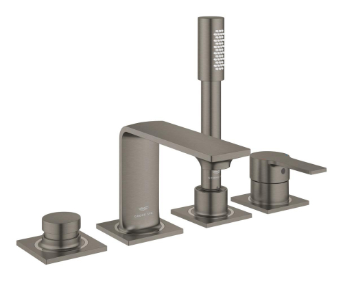 Grohe Allure 4 Delikli Ankastre Küvet Bataryası, Fırçalı Sert Grafit - 19316AL1 - GROHE