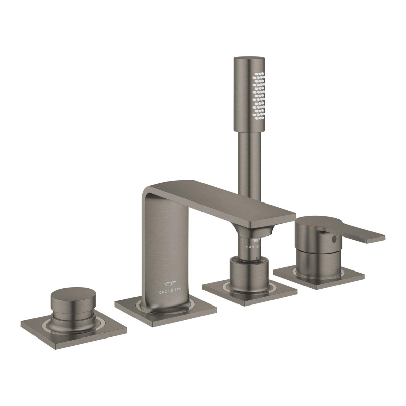 Grohe Allure 4 Delikli Ankastre Küvet Bataryası, Fırçalı Sert Grafit - 19316AL1 - 2