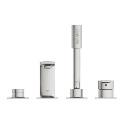 Grohe Allure 4 Delikli Ankastre Küvet Bataryası, Paslanmaz Çelik - 19316DC1 - 2