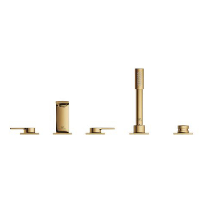 Grohe Allure 5 Delikli Ankastre Küvet Bataryası, Altın - 25221GL1 - 2