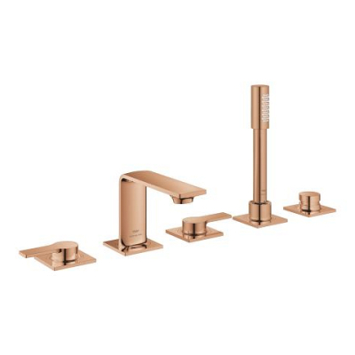 Grohe Allure 5 Delikli Ankastre Küvet Bataryası, Bakır - 25221DA1 - 1